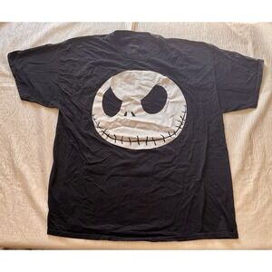 Disney Nightmare Before Christmas Jack Skellington Black Graphic T-Shirt 2XL
